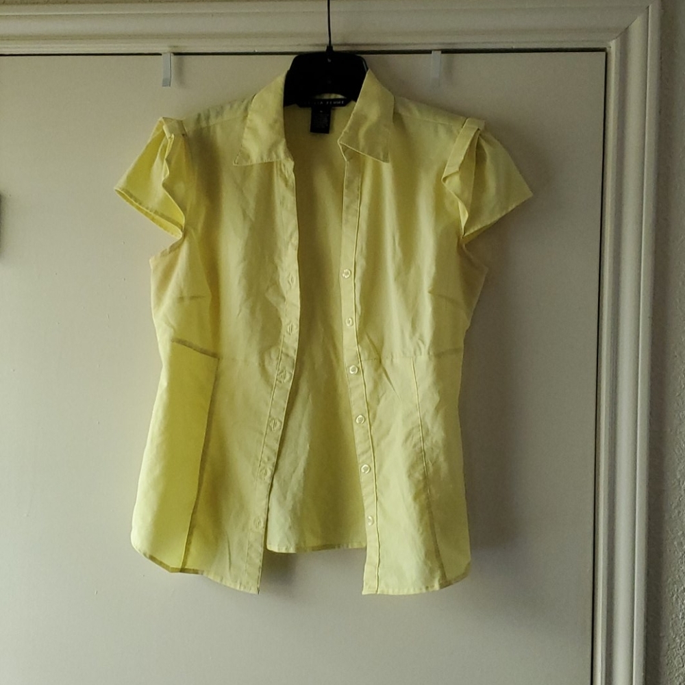 Button Down, Short Sleeve Top